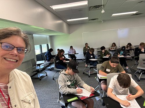 Young Authors Young Artists conference graphic novel class